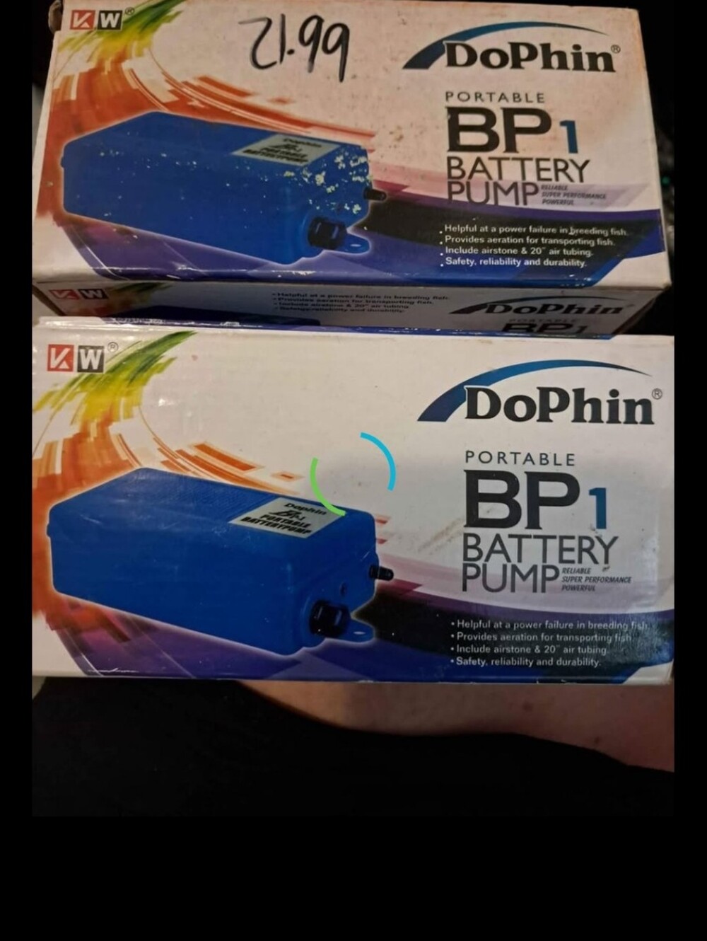 DoPhin Portable BP1 Battery Pump - Blue
